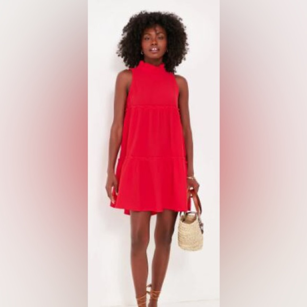 Pomander Place Tuckernuck Red Lightweight Gauze Morgan Dress Various Sizes - New